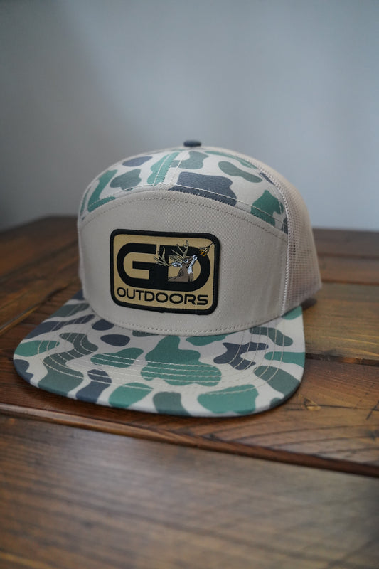 GD Outdoors Old School Green Camo Hat